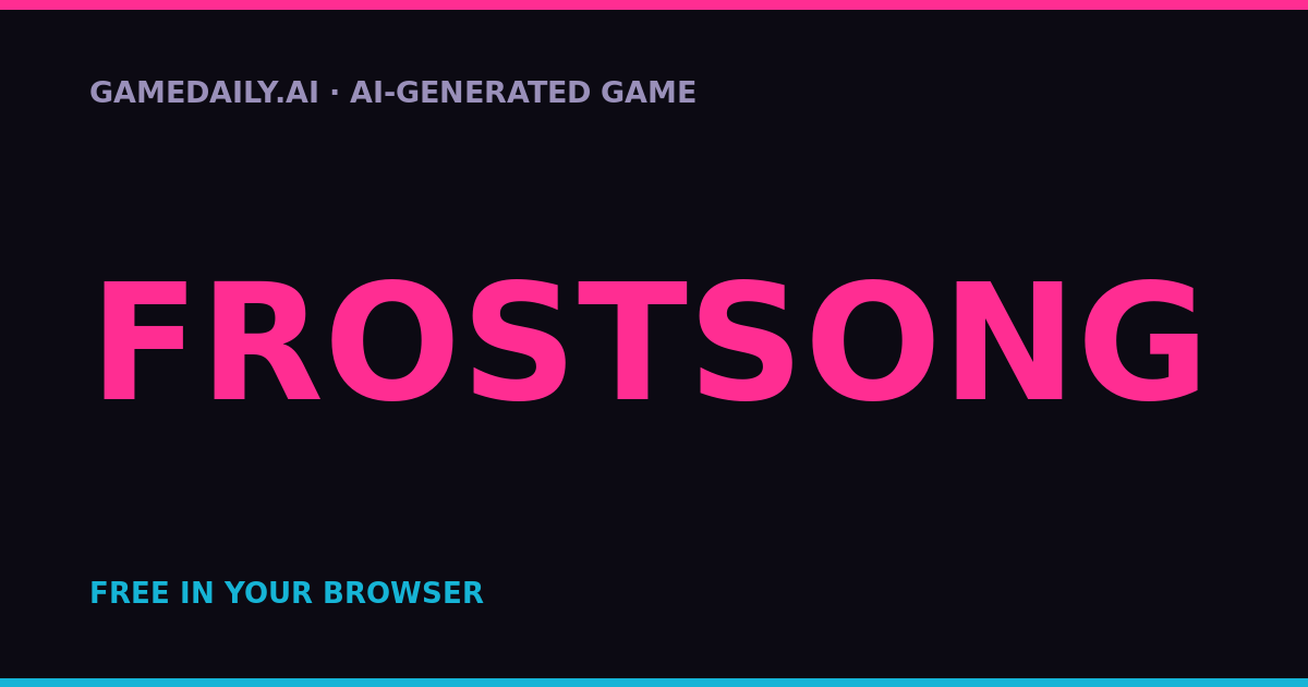 Frostsong — AI game thumbnail