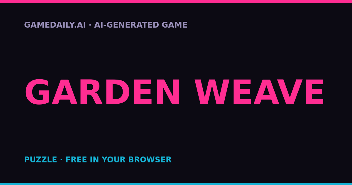 Garden Weave — AI game thumbnail