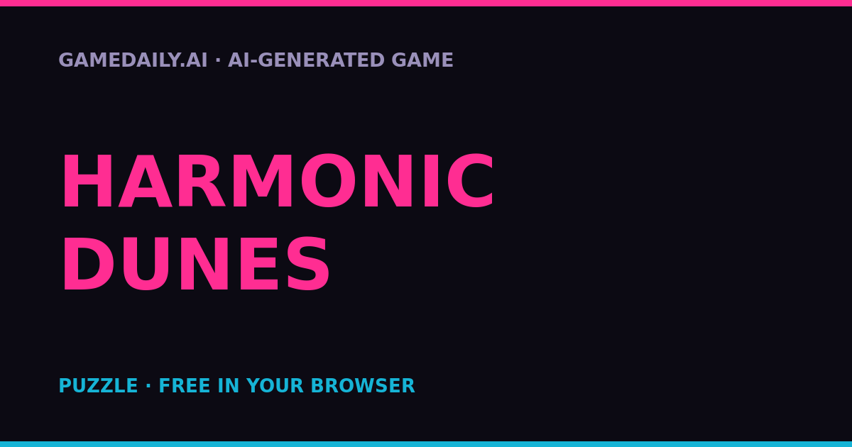 Harmonic Dunes — AI game thumbnail