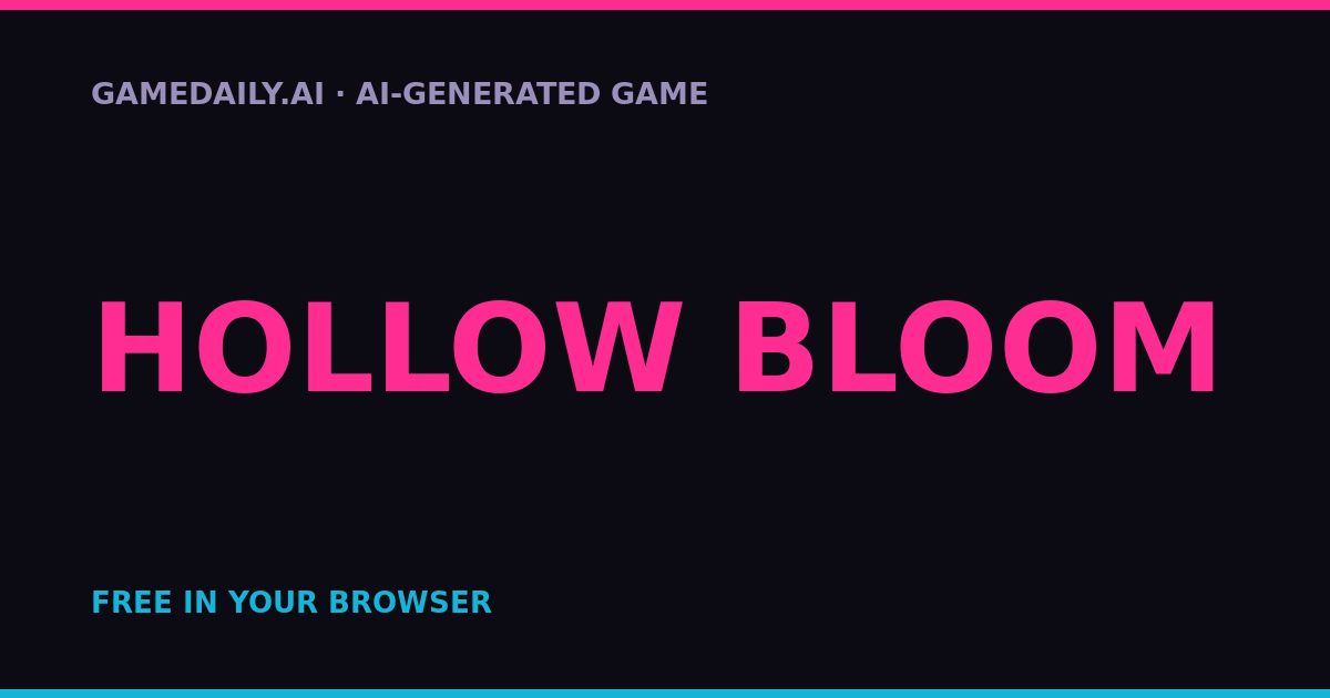 Hollow Bloom — AI game thumbnail