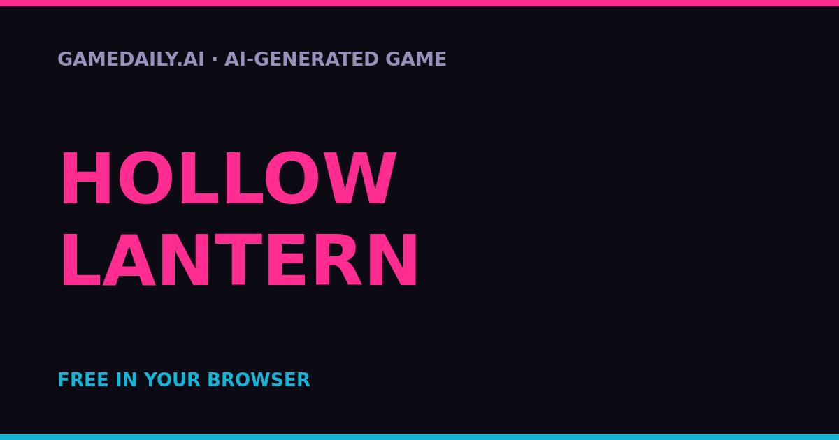 Hollow Lantern — AI game thumbnail