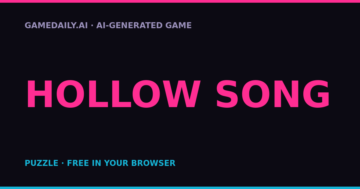 Hollow Song — AI game thumbnail