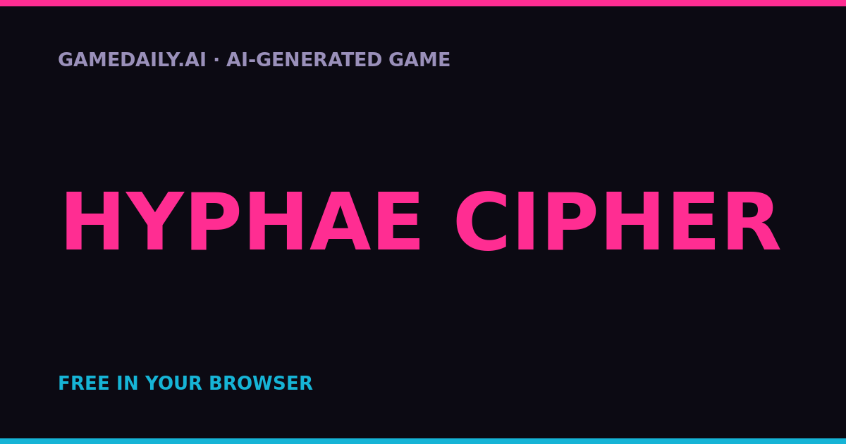 Hyphae Cipher — AI game thumbnail