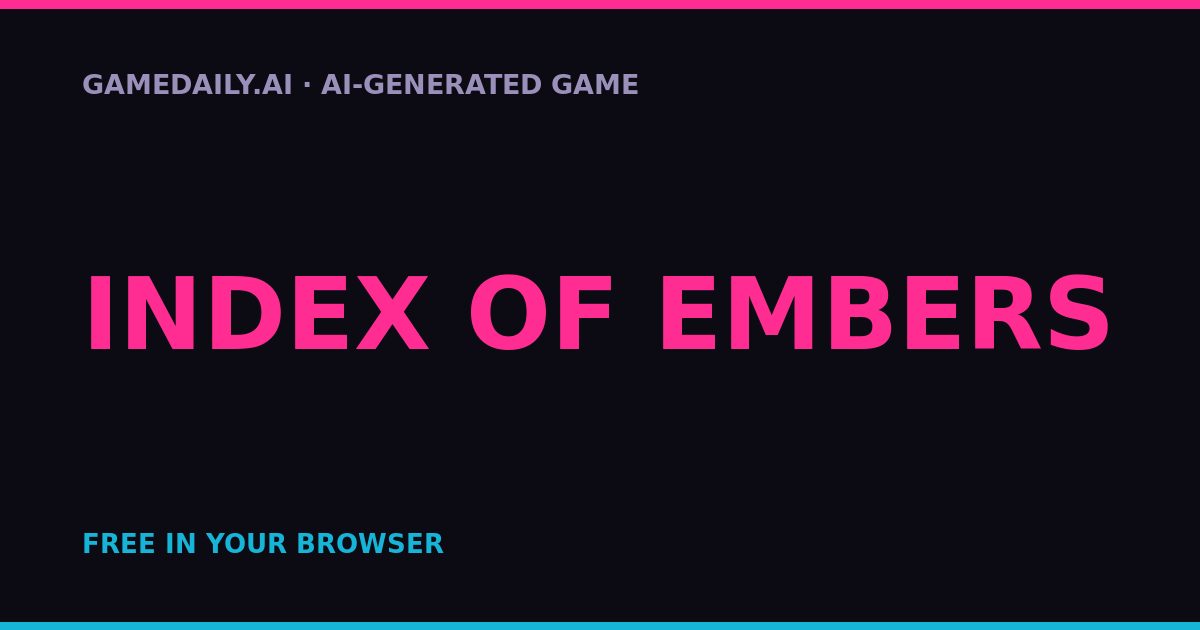 Index of Embers — AI game thumbnail