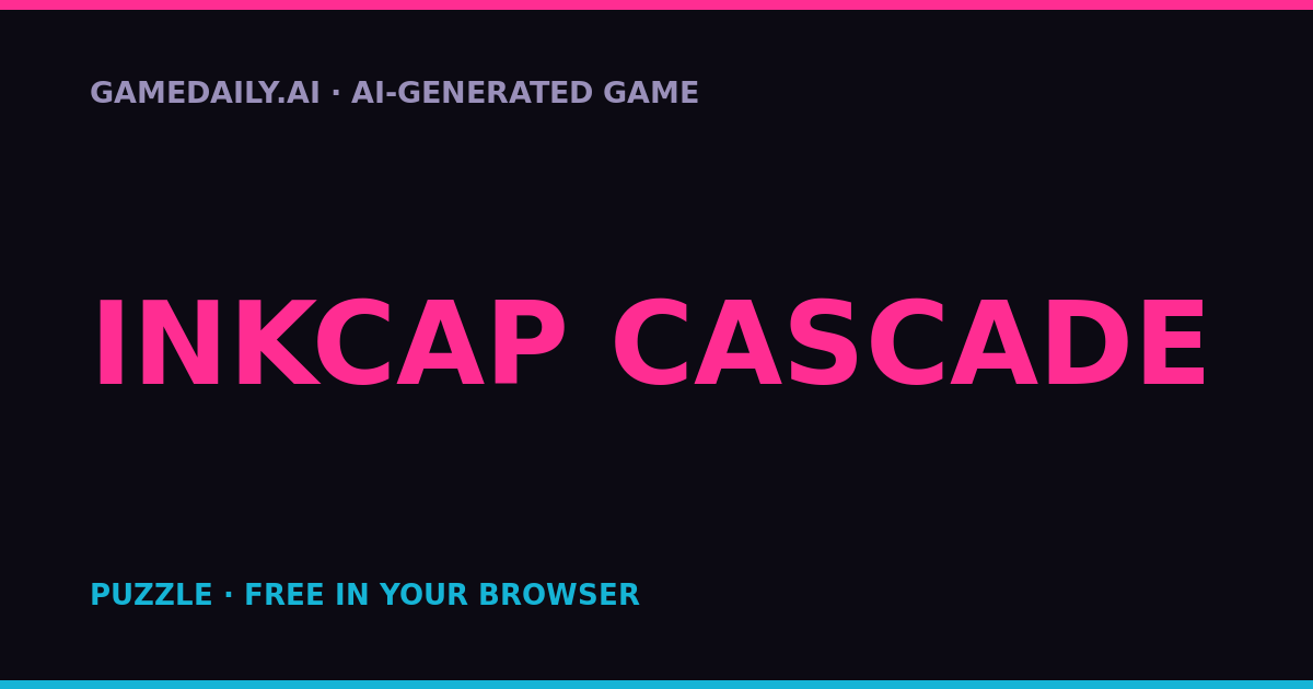 Inkcap Cascade — AI game thumbnail