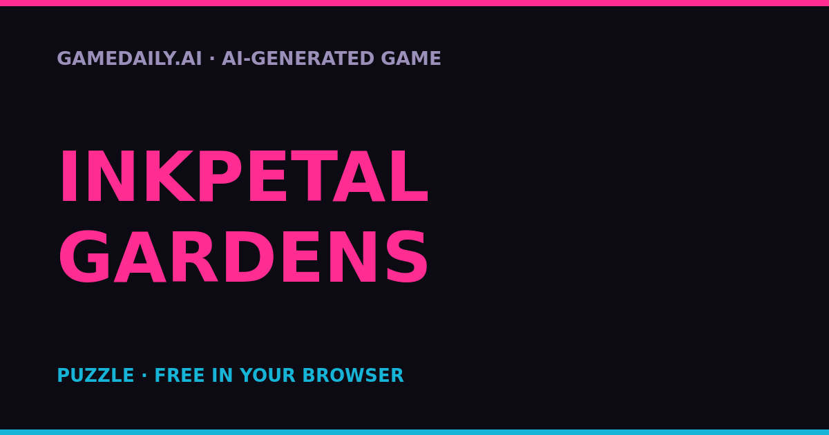 Inkpetal Gardens — AI game thumbnail
