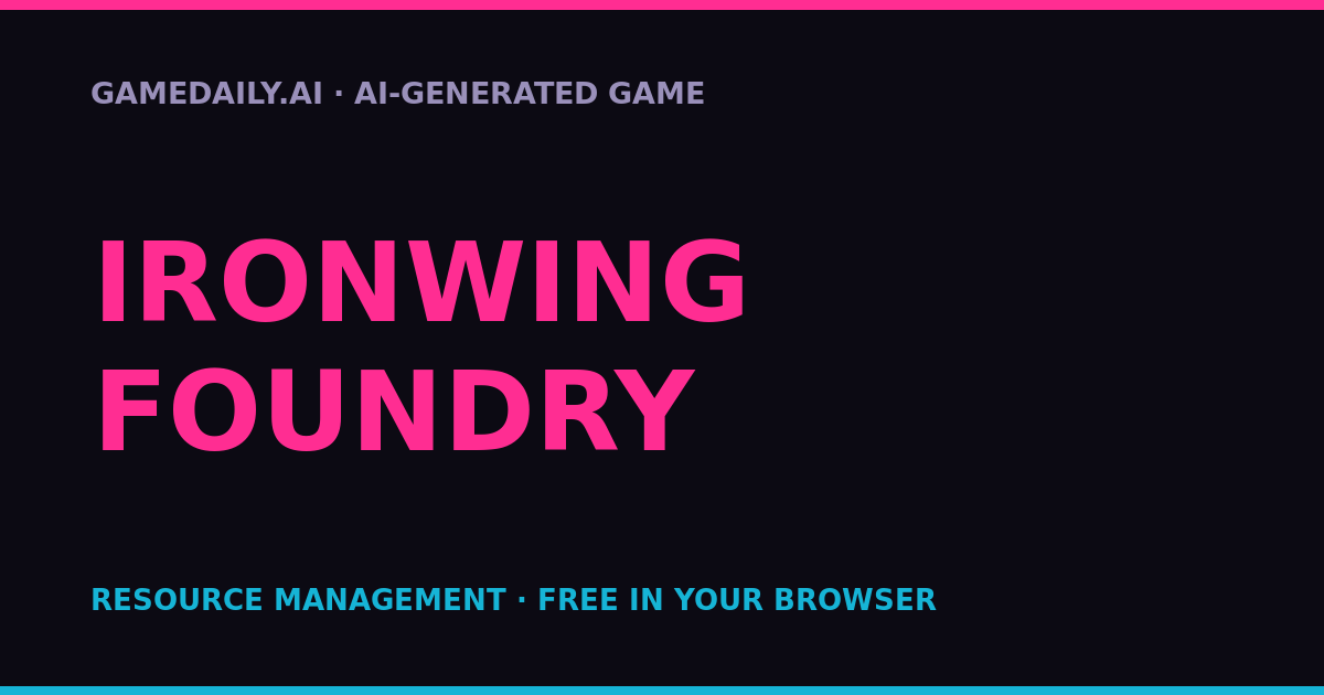 Ironwing Foundry — AI game thumbnail