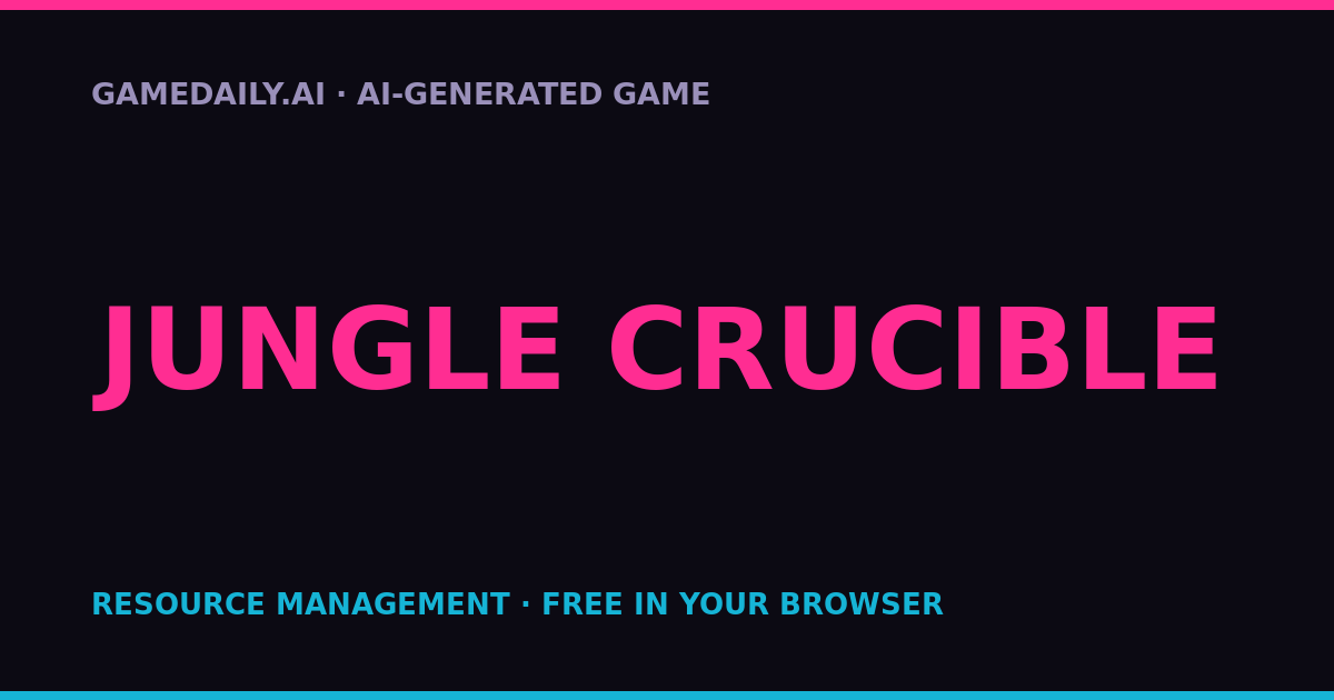 Jungle Crucible — AI game thumbnail