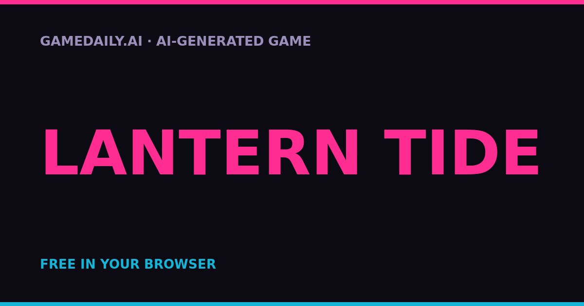 Lantern Tide — AI game thumbnail
