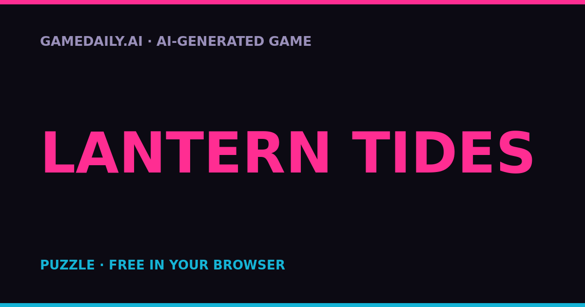 Lantern Tides — AI game thumbnail