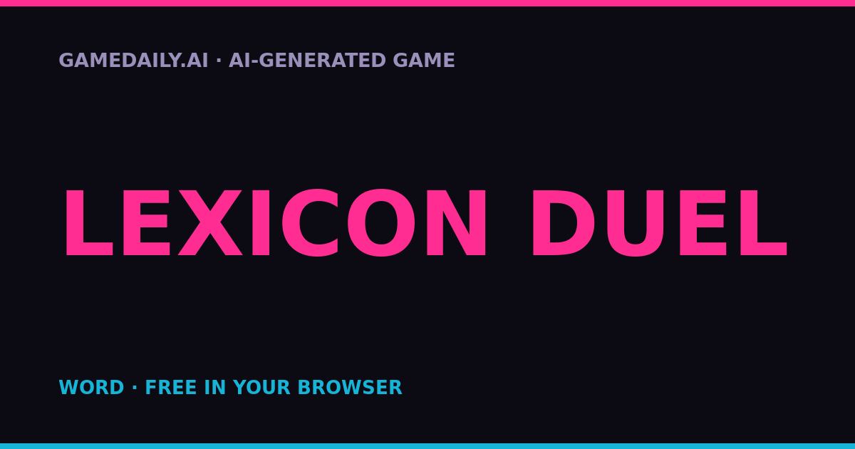 Lexicon Duel — AI game thumbnail