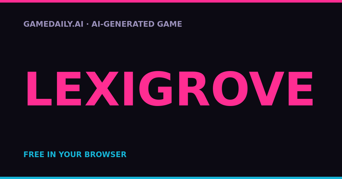 Lexigrove — AI game thumbnail