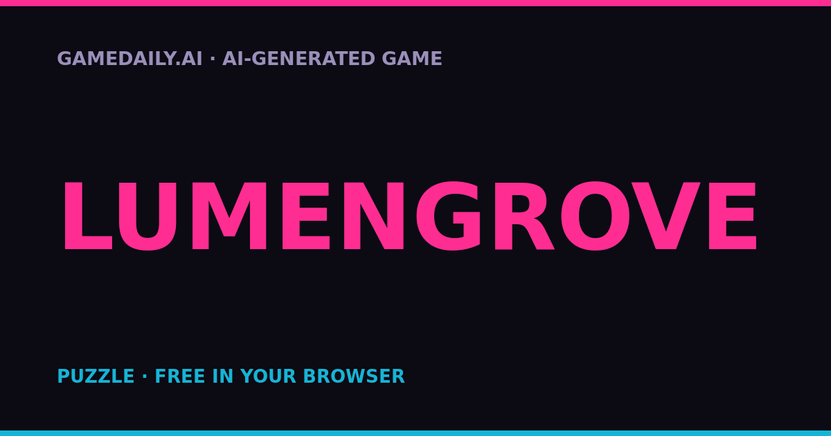 Lumengrove — AI game thumbnail
