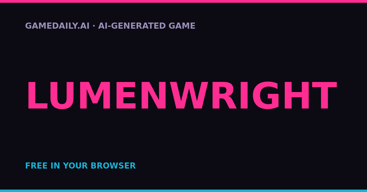 Lumenwright — AI game thumbnail
