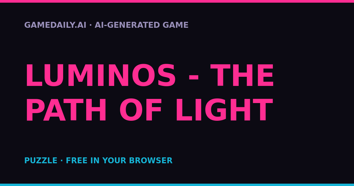 Luminos - The Path of Light — AI game thumbnail