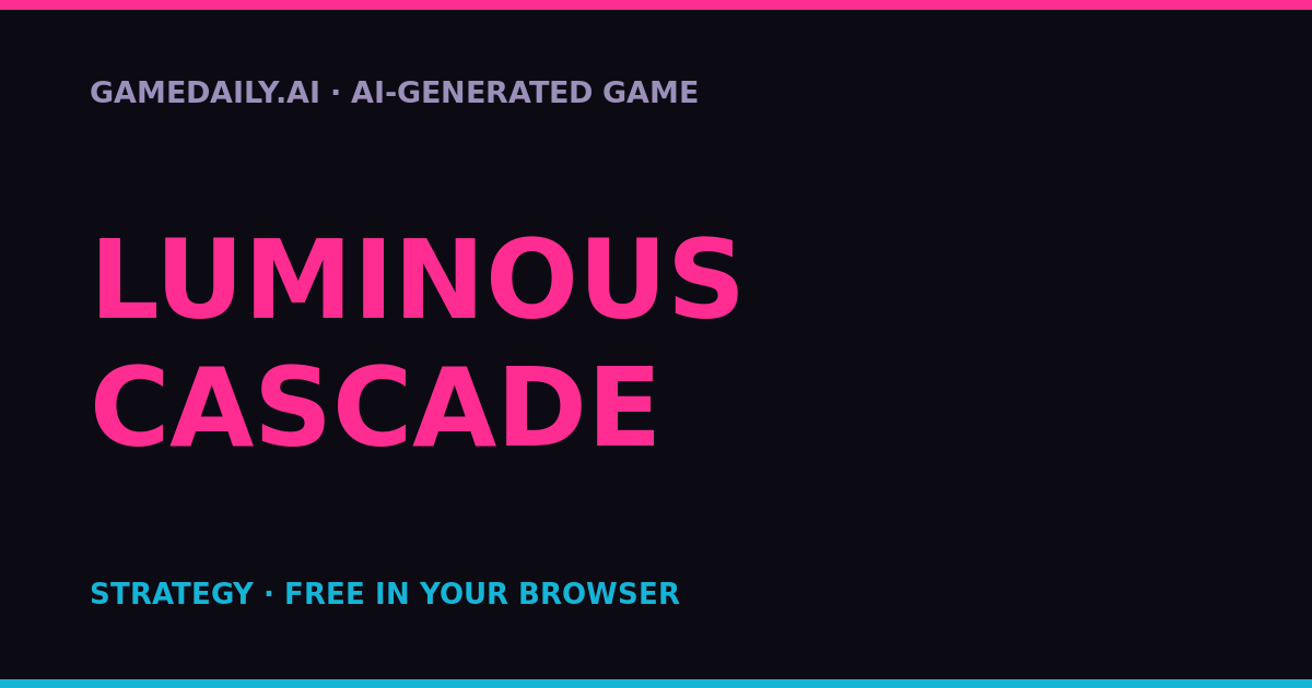 Luminous Cascade — AI game thumbnail