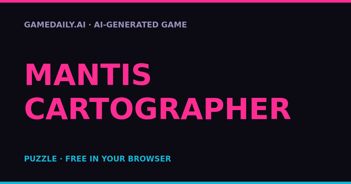 Mantis Cartographer — AI game thumbnail