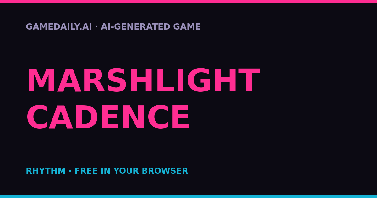 Marshlight Cadence — AI game thumbnail