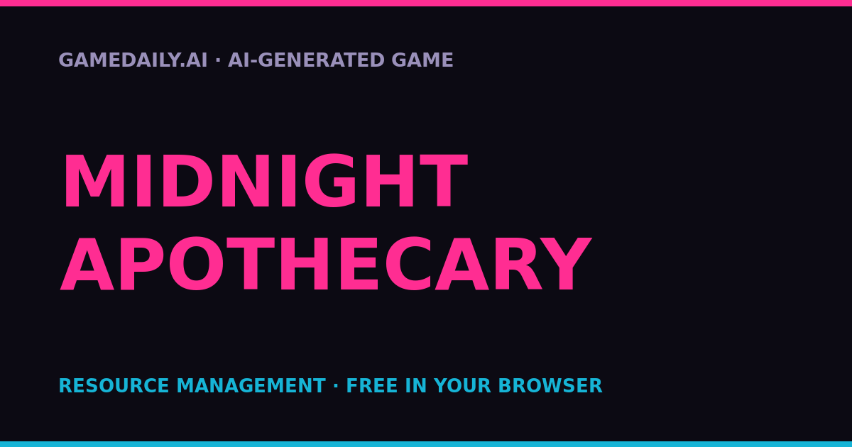 Midnight Apothecary — AI game thumbnail