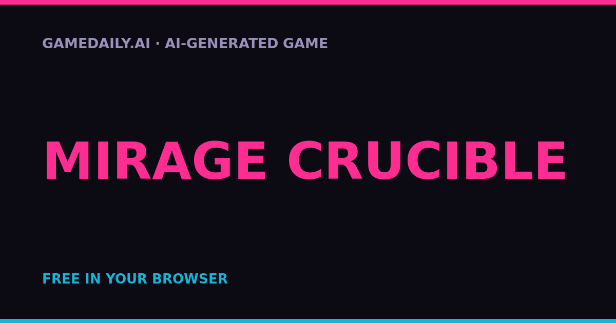 Mirage Crucible — AI game thumbnail