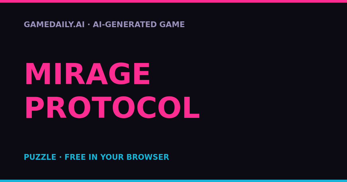 Mirage Protocol — AI game thumbnail