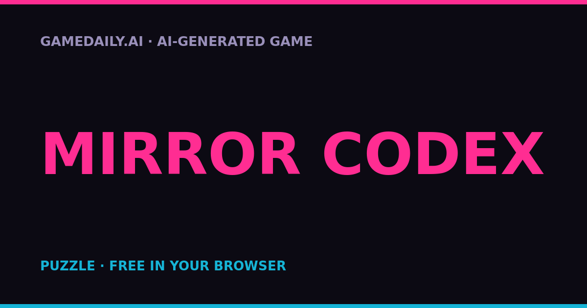 Mirror Codex — AI game thumbnail