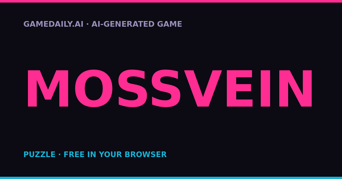 Mossvein — AI game thumbnail