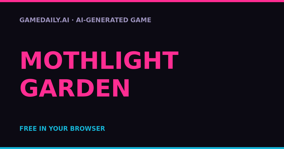 Mothlight Garden — AI game thumbnail