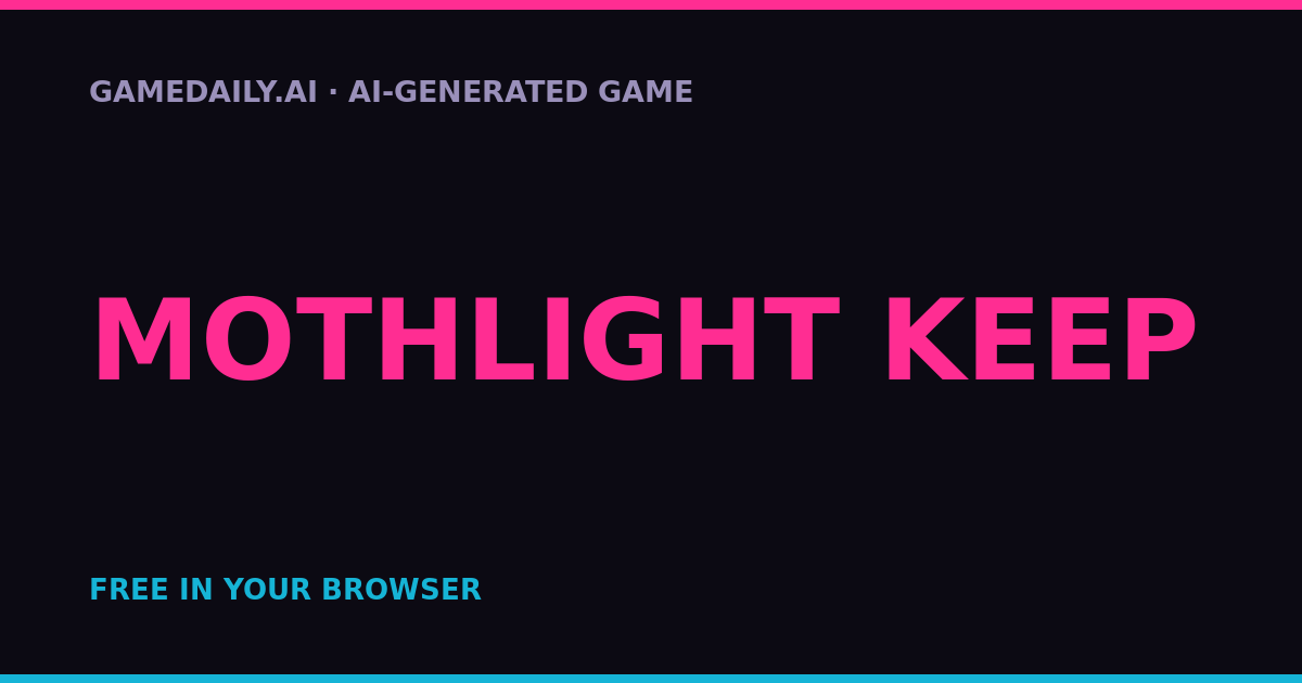 Mothlight Keep — AI game thumbnail