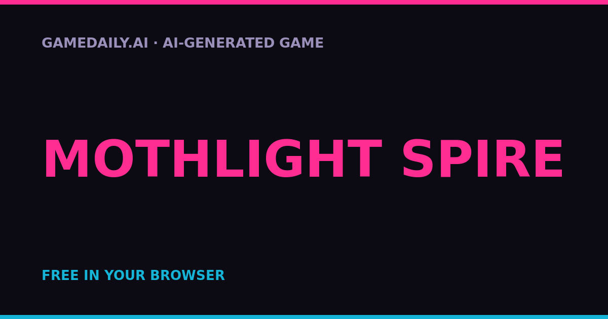 Mothlight Spire — AI game thumbnail