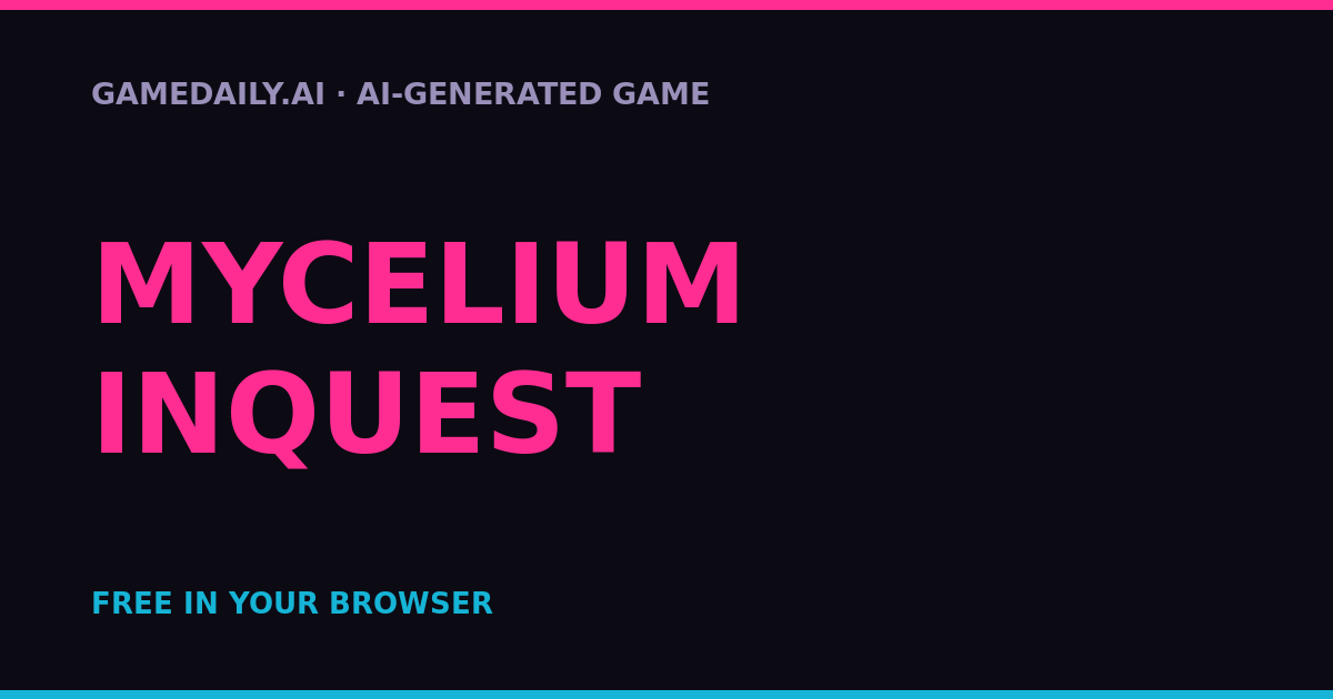 Mycelium Inquest — AI game thumbnail