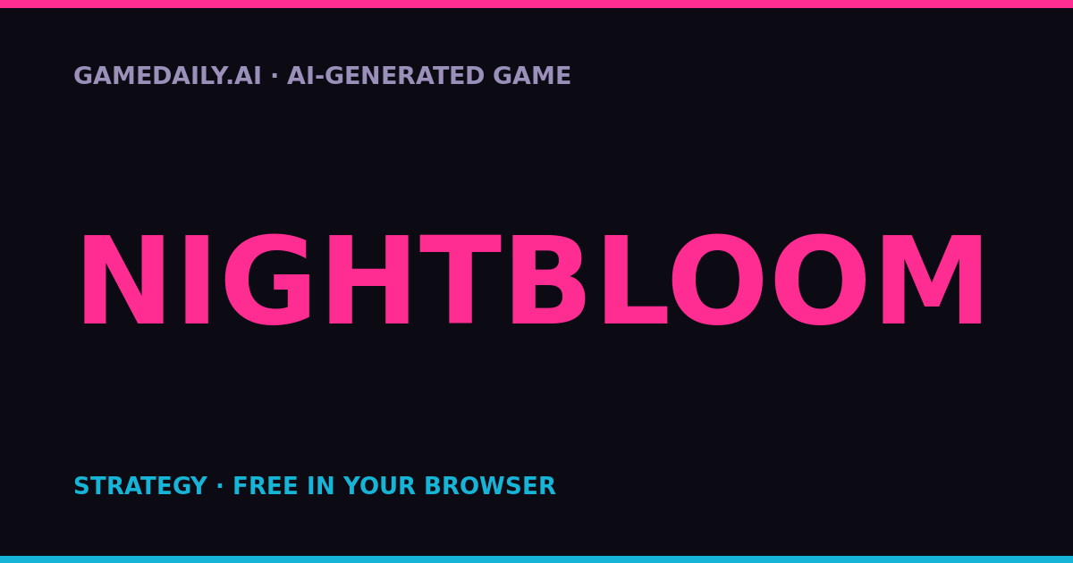 Nightbloom — AI game thumbnail