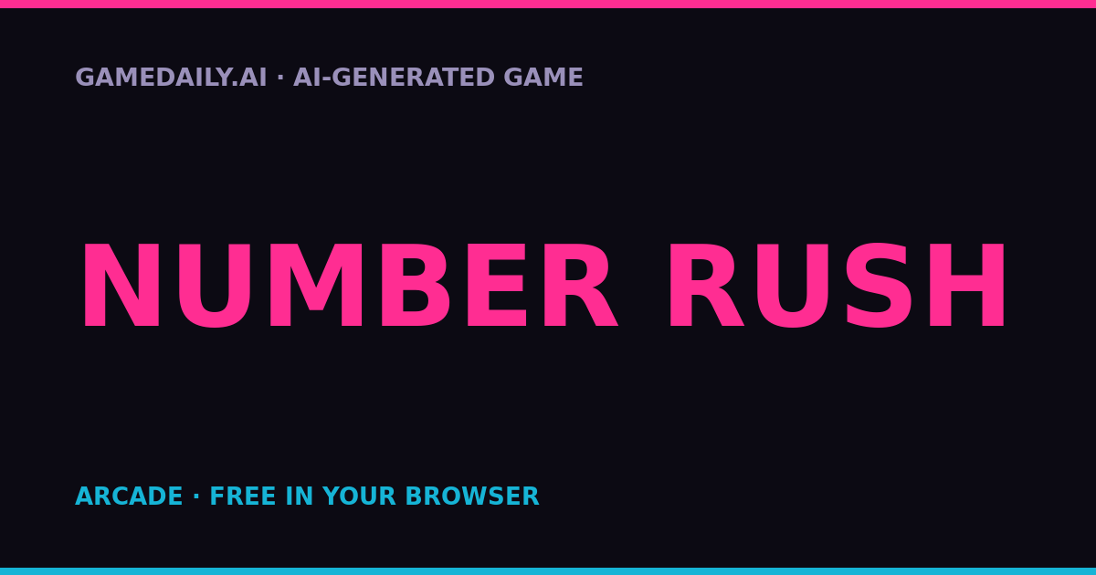 Number Rush — AI game thumbnail