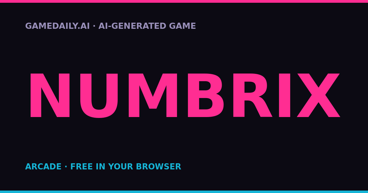 Numbrix — AI game thumbnail
