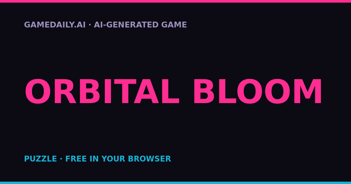 Orbital Bloom — AI game thumbnail