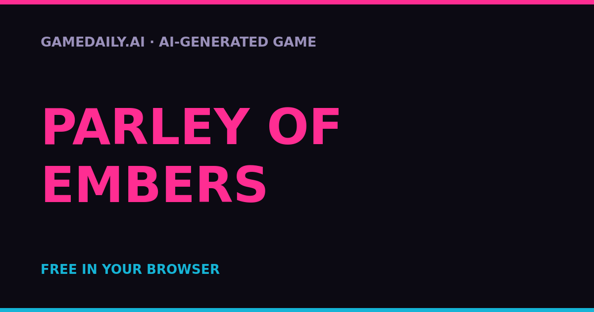 Parley of Embers — AI game thumbnail