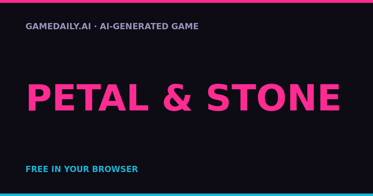 Petal & Stone — AI game thumbnail