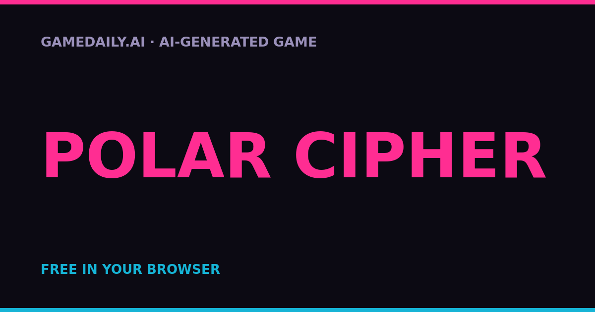 Polar Cipher — AI game thumbnail