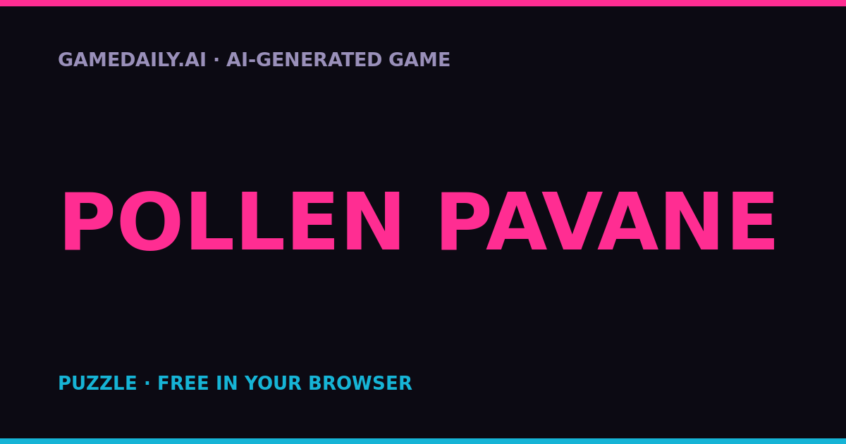 Pollen Pavane — AI game thumbnail