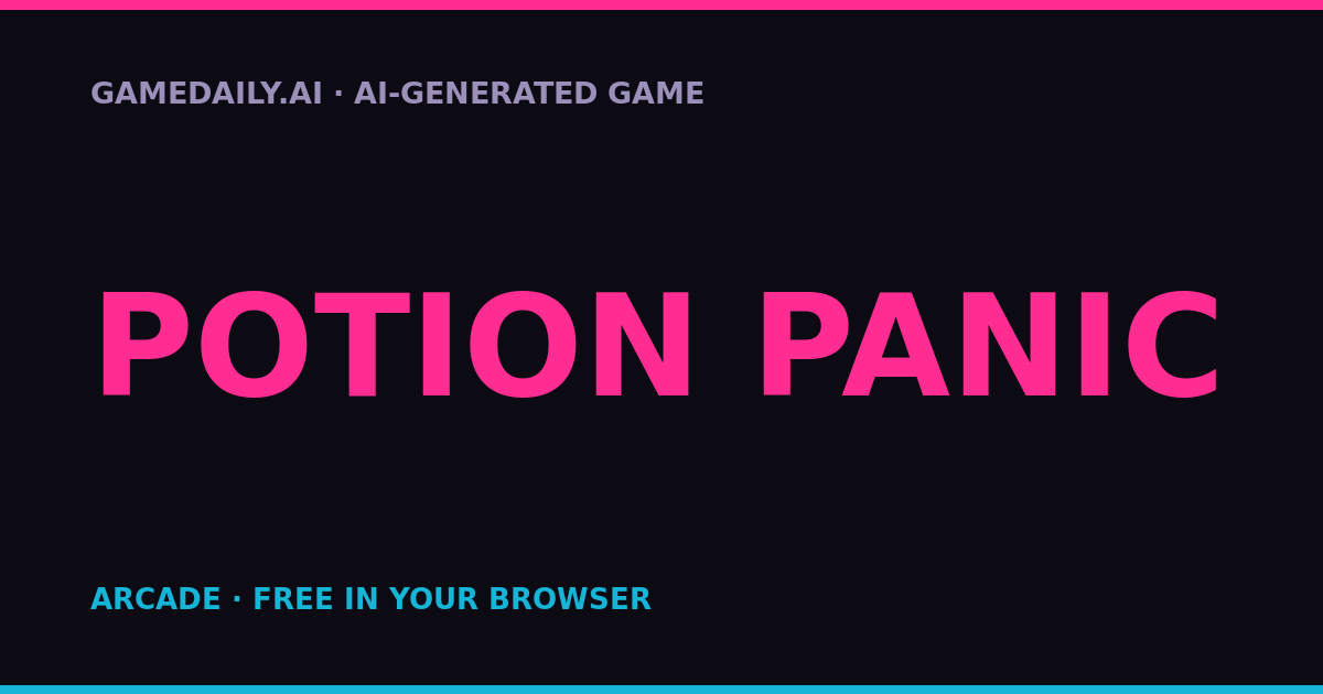 Potion Panic — AI game thumbnail