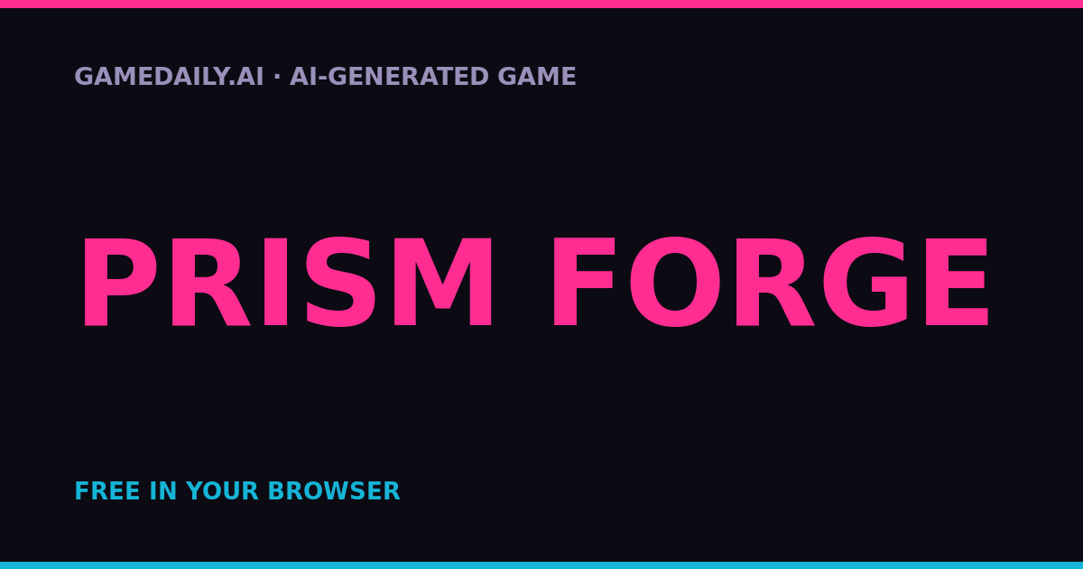 Prism Forge — AI game thumbnail
