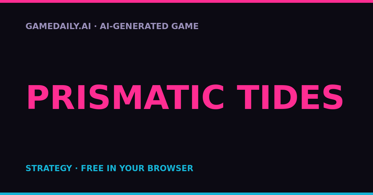 Prismatic Tides — AI game thumbnail