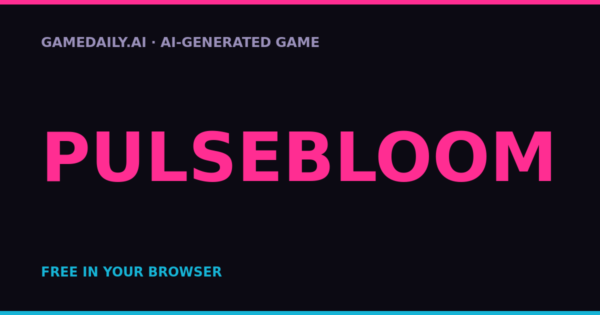 PULSEBLOOM — AI game thumbnail