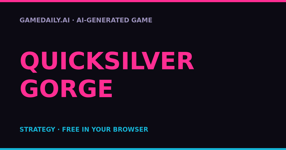 Quicksilver Gorge — AI game thumbnail