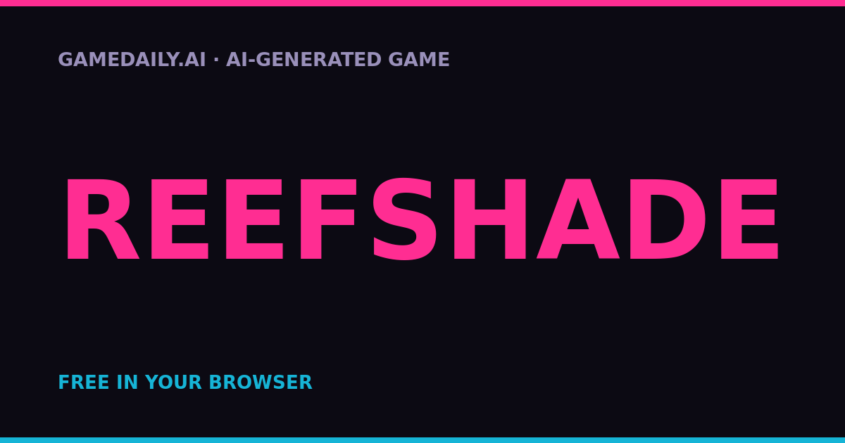 Reefshade — AI game thumbnail