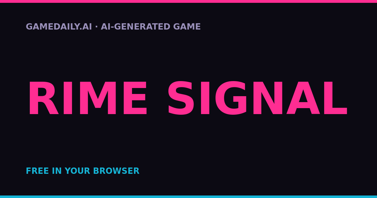 Rime Signal — AI game thumbnail