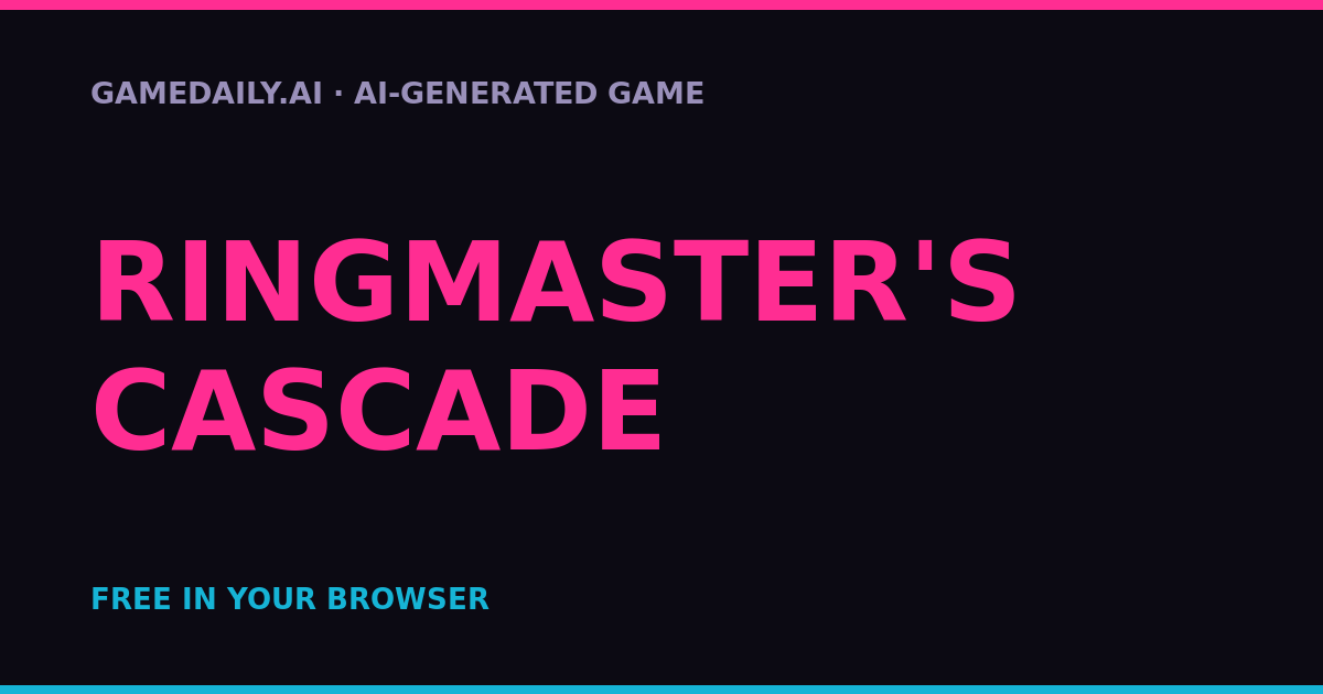 Ringmaster's Cascade — AI game thumbnail