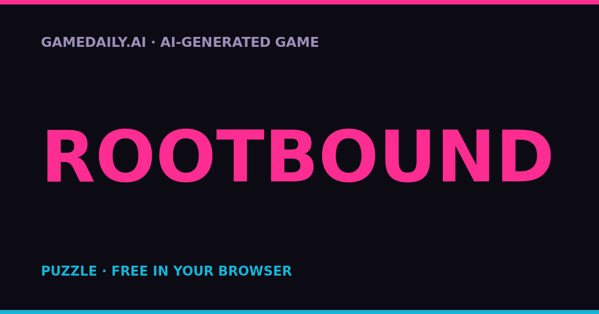 Rootbound — AI game thumbnail