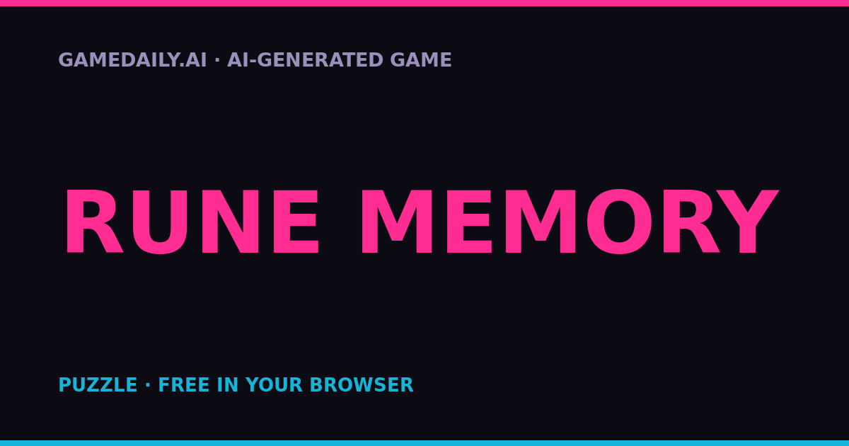 Rune Memory — AI game thumbnail