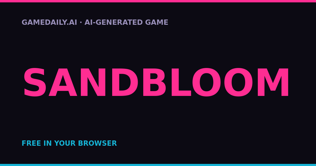 Sandbloom — AI game thumbnail